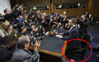 Giữa scandal Facebook đang sốt dẻo, cư dân mạng chỉ quan tâm xem Mark Zuckerberg ngồi lên cái gì trong phòng điều trần