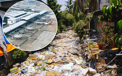 Sân bay Tân Sơn Nhất đối mặt với nguy cơ ngập vào mùa mưa do hàng tấn rác thải bịt kín kênh thoát nước