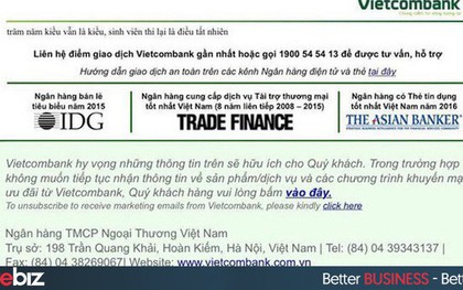 Vietcombank: Website không bị hack, 2 câu Kiều chế xuất hiện do sơ suất kỹ thuật
