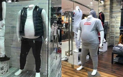 Ma-nơ-canh mà cũng béo bụng thì mình sợ gì không tìm được đồ vừa size!