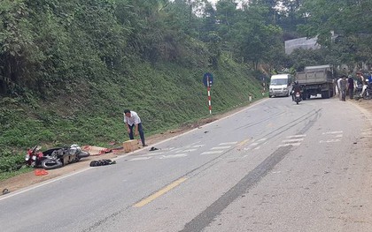 Xe máy đối đầu xe tải, nam thanh niên thiệt mạng