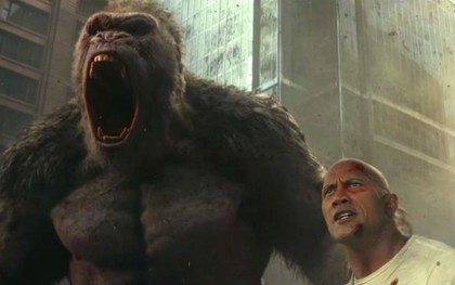 Phim về quái thú khổng lồ "Rampage" của The Rock được giới phê bình ca ngợi hết lời