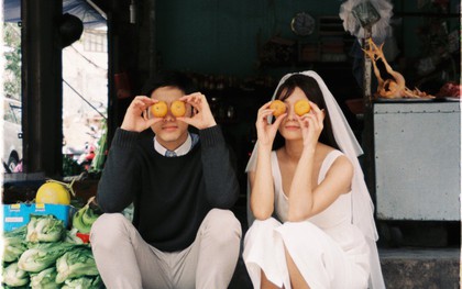 30 phút mượn vườn nhà bác hàng xóm, 9X Việt cho ra bộ ảnh cưới chất như film Hong Kong