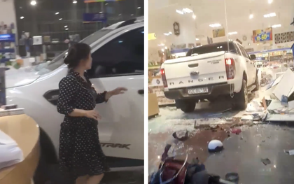 Kon Tum: Một phụ nữ lái xe bán tải lao thẳng vào giữa hiệu sách