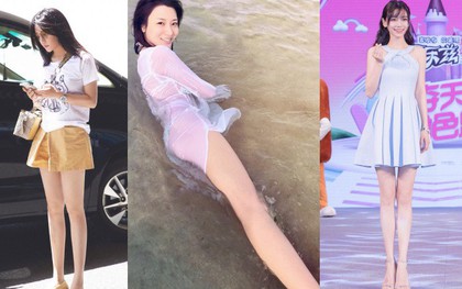 Triệu Vy - Angela Baby phải "ngả mũ bái phục" trước kỹ thuật photoshop kéo chân dài bất tận của mỹ nhân này