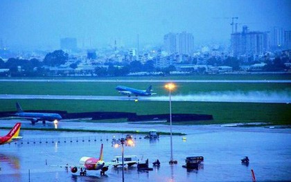 Sân bay Tân Sơn Nhất vẫn đứng trước nguy cơ ngập nước ​