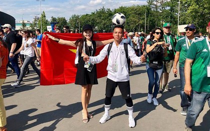 Á khôi Ngọc Nữ "chơi lớn" khi sang hẳn Nga để xem World Cup 2018