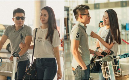 Ông xã doanh nhân ra sân bay tiễn Dương Thùy Linh lên đường đi thi Mrs Worldwide 2018