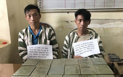 Công an Sơn La bắt hai người mang theo hàng chục bánh heroin