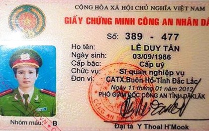 Thượng úy Công an "cắm" thẻ ngành vay hơn 300 triệu đồng rồi bỏ trốn