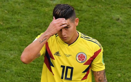 James Rodriguez chấn thương, nguy cơ cao vắng mặt trận đại chiến với đội tuyển Anh