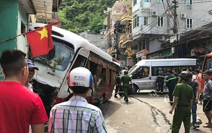 Xe khách mất phanh gây tai nạn liên hoàn, 10 người bị thương ở Hải Phòng
