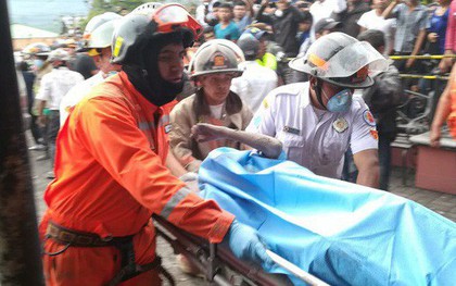 Núi lửa phun trào, nhiều thi thể trôi trên dòng dung nham sôi sục