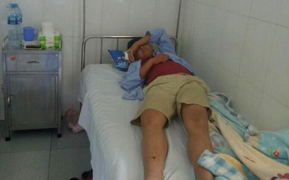 Hưng Yên: Cự cãi với tài xế vì con trai nôn trên xe, 2 người đàn ông bị nhóm côn đồ bao vây truy sát