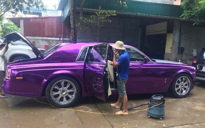 Xuất hiện chiếc Rolls-Royce màu tím thủy chung độc đáo trên phố Hà Nội