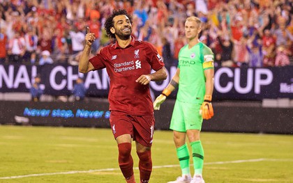 Salah ghi bàn sau 52 giây, Liverpool thắng ngược Man City trên đất Mỹ