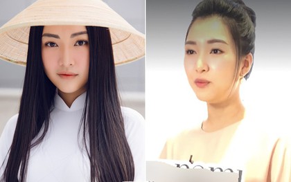"Nàng thơ xứ Huế" vừa chứng minh: Mặt con gái sẽ luôn thon thả cho đến khi vén tóc lên!