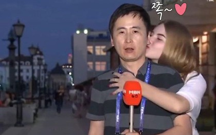 Nam phóng viên Hàn Quốc bị “cưỡng hôn” trong lúc tác nghiệp tại World Cup 2018