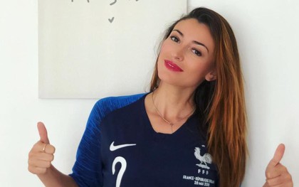 Hoa hậu Pháp là người yêu của cầu thủ lập tuyệt phẩm loại Argentina khỏi World Cup 2018