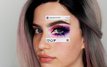 Cộng đồng Instagram rầm rộ phong trào vạch trần sự thật sống ảo bằng cách... vẽ cả ứng dụng lên mặt