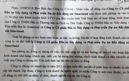 Vụ đe dọa truy sát giám đốc, nhân viên VTV9: Smartland dọa kiện VTV9