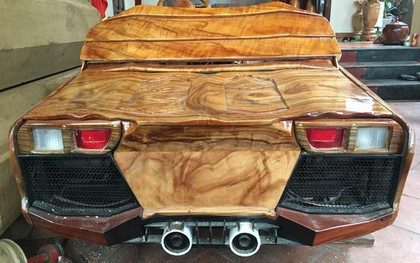 "Siêu xe" Lamborghini bằng gỗ độc đáo giá 20 triệu của 9x Hà Nội