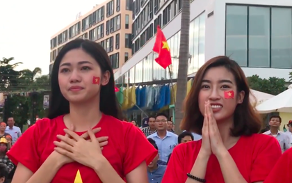 Thanh Tú bật khóc, Mỹ Linh và các thí sinh Hoa hậu Việt Nam 2018 vỡ oà trước cú ghi bàn tuyệt đẹp của Minh Vương