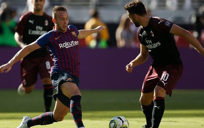 Barca để thua Milan vào đúng phút bù giờ cuối cùng