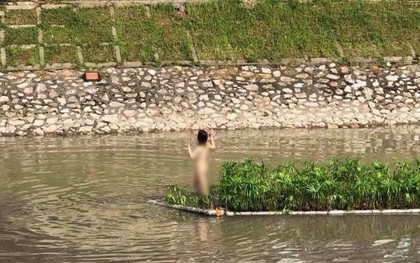 Vụ cô gái trẻ cởi quần áo, bơi ra giữa sông Tô Lịch nhảy múa: Do bức xúc về chuyện yêu đương