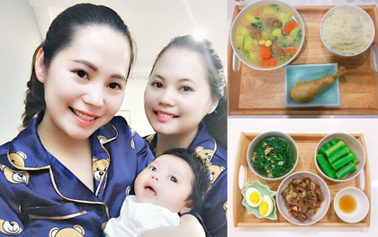 Ghen tị với cô em gái ở cữ được chị song sinh nấu đủ món ngon lại đẹp như tranh mang sang mỗi ngày