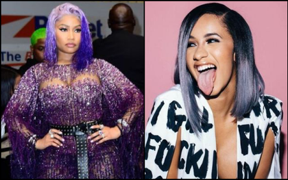 Nghiệt duyên xoay vần của Nicki Minaj: vừa đạp váy Cardi B hôm trước, hôm sau bị fan giẫm rách váy lộ vòng 3 y chang