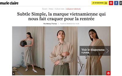 Lần đầu tiên có một local brand của Việt Nam được khen nức lời trên Marie Claire Pháp