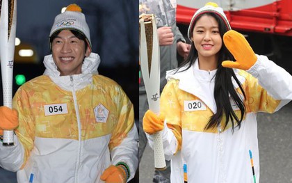 Lee Kwang Soo, Seolhyun rạng rỡ rước đuốc Olympics mùa đông