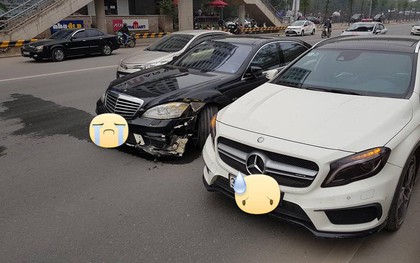 Hà Nội: 2 xe Mercedes thi thố tốc độ trên đường và cái kết đắng ngay sau đó