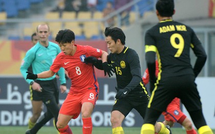 Malaysia chia tay giải U23 châu Á sau trận tứ kết kiên cường với Hàn Quốc