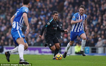 Hazard lập cú đúp giúp Chelsea hạ Brighton 4 bàn không gỡ