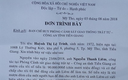 Mượn tiền không trả, một Đại úy CSGT bị khai trừ khỏi Đảng