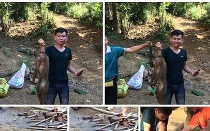 Xác định nam thanh niên giết khỉ dã man rồi đăng ảnh lên Facebook