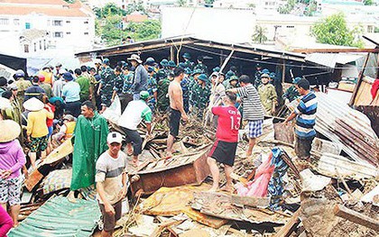 22 người chết và mất tích do mưa lũ kinh hoàng ở Nha Trang và Ninh Thuận