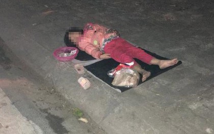 Bé gái 5 tuổi ăn xin ngủ trên vỉa hè trong đêm: Không để bé bị lạm dụng đi nuôi gia đình