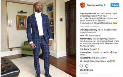 Tay đấm Floyd Mayweather và DJ Khaled bị phạt vì nhận tiền để quảng cáo cho ICO tiền mã hóa lừa đảo