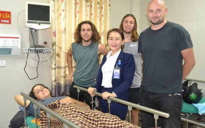 Đi phượt cùng nhóm bạn, một du khách Mỹ bị tai nạn giao thông nguy kịch