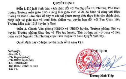 Giáng chức hiệu trưởng, hiệu phó vì nâng khống số lượng học sinh