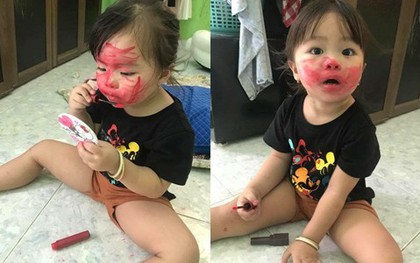 Lơ là vài phút, mẹ trẻ hốt hoảng khi thấy mặt con đỏ choe choét, nhìn xuống nền nhà không biết xử lý ra sao