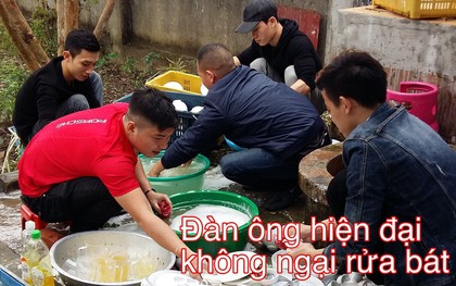 Rửa một mạch hết 20 mâm bát đĩa, 5 thanh niên đảm đang khiến cánh chị em nhất loạt đòi làm dâu xứ Nghệ