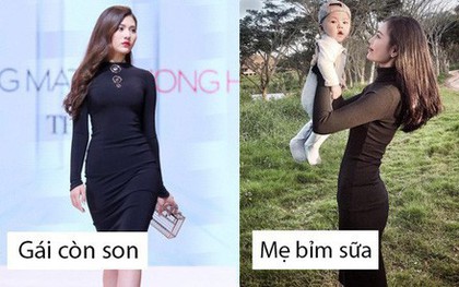 Có mẹ bỉm sữa nào được như Chúng Huyền Thanh, sinh con xong mà sắc vóc còn đẹp hơn thời gái còn son