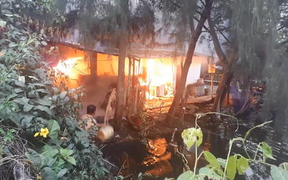 TP. HCM: Căn nhà tại cơ sở câu cá bốc cháy, nhiều cần thủ bỏ chạy tán loạn