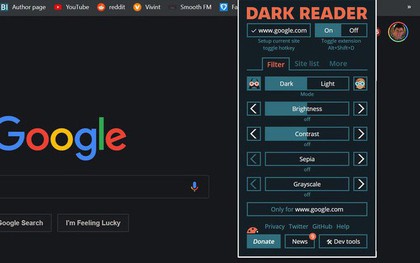 Hô biến bất kỳ website nào sang Dark Mode huyền bí trong một nốt nhạc, rất thích hợp với các "cú đêm"