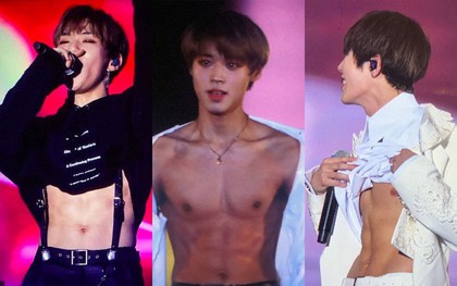 Fan "mất máu" khi các trai đẹp nhà Wanna One thi nhau lột áo khoe body trong concert cuối