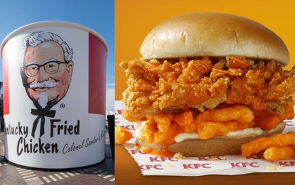 KFC ra mắt loại sandwich mới kẹp toàn gà rán và bim bim Cheetos